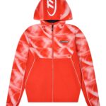 Kurtka Przeciwwiatrowa Trapstar Allover Czerwona