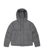 Szara Kurtka Puchowa z Kapturem Trapstar Decoded