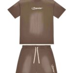 Zestaw Szort?w Trapstar Hyperdrive Fade Brazowy