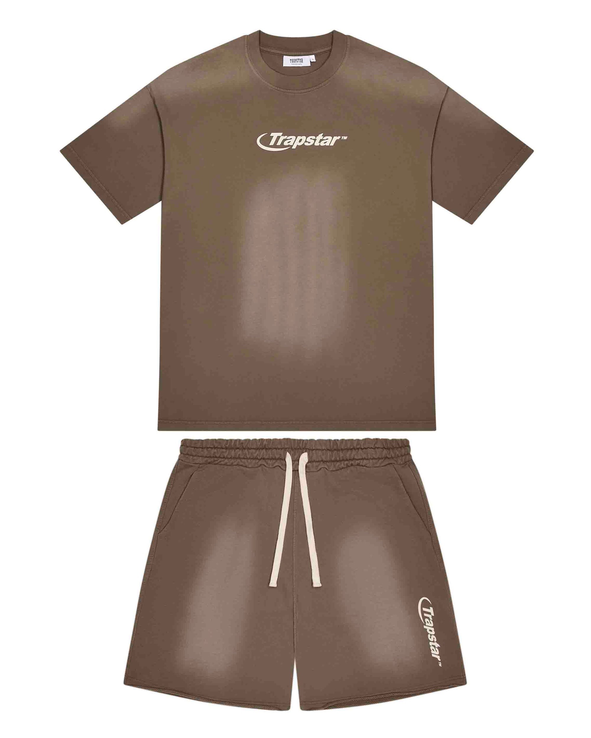 Zestaw Szort?w Trapstar Hyperdrive Fade Brazowy Zestaw Szort?w Trapstar Hyperdrive Fade Brazowy