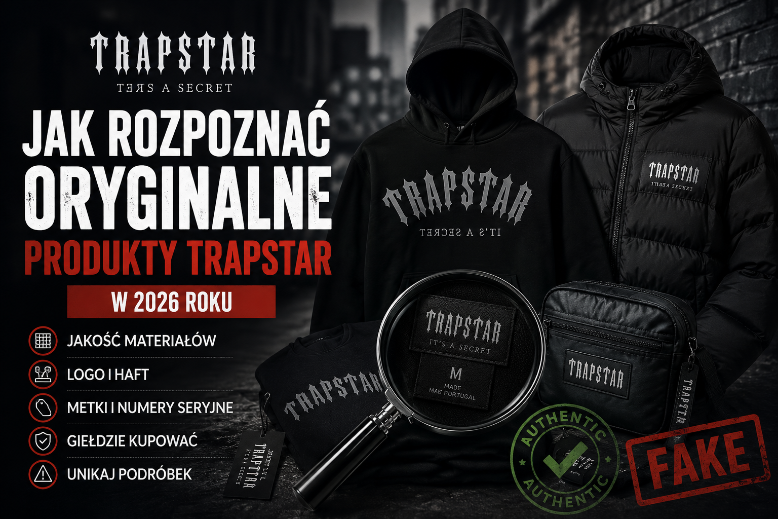 jak rozpoznać oryginalne produkty Trapstar w 2026 roku