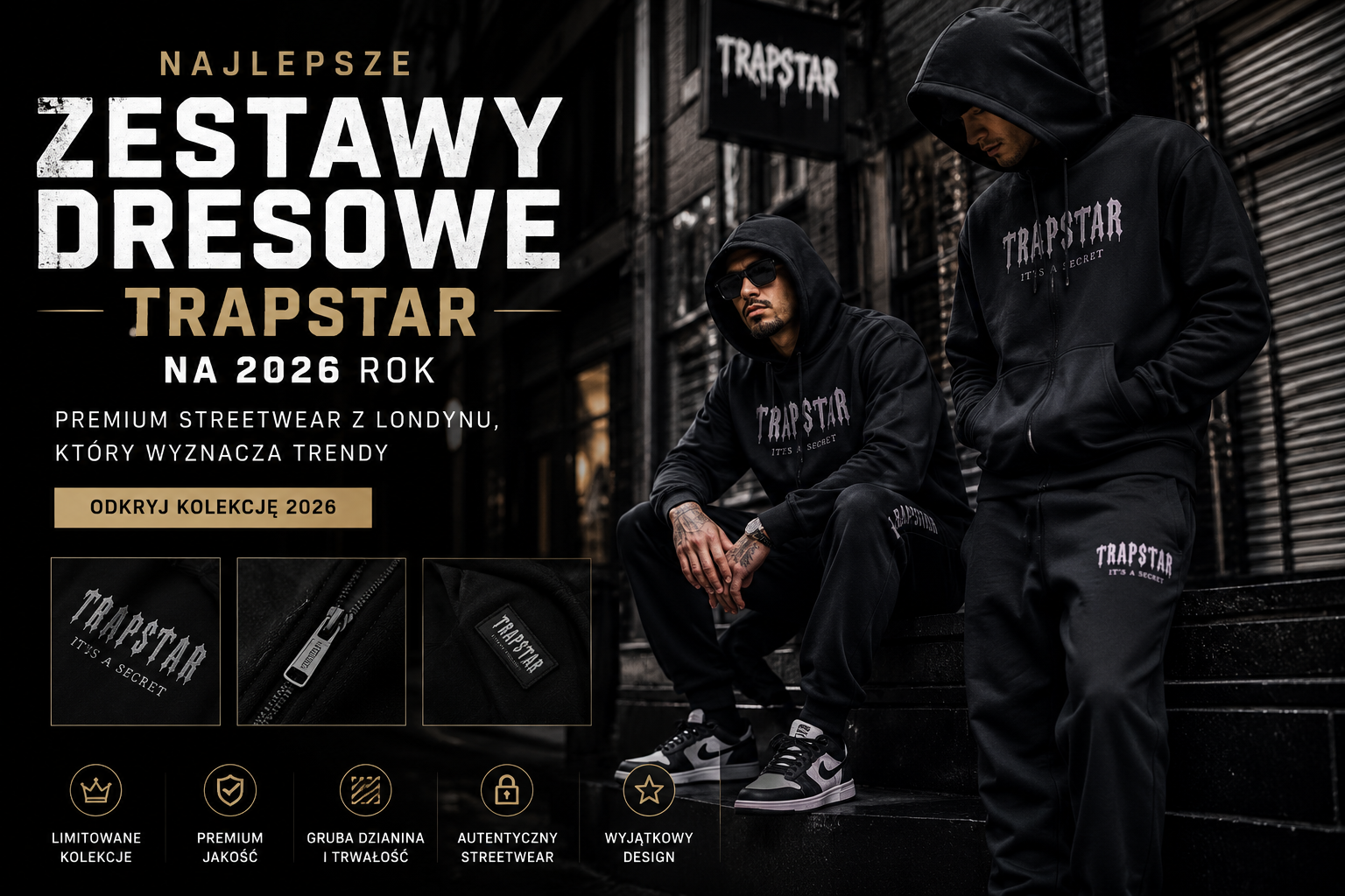 Najlepsze zestawy dresowe Trapstar na 2026 rok